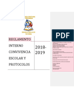 Reglamento Convivencia y Pro Tocolos Escuela Bollilco 2018