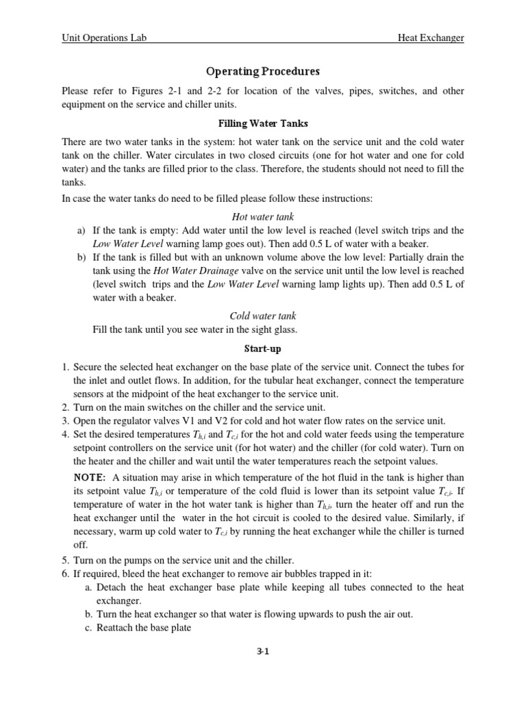 Heat Exchanger Operation Manual | PDF | Water Heating | Heat Exchanger