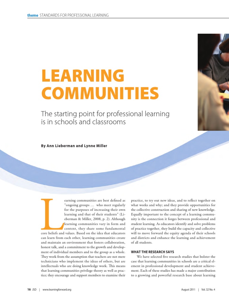 Benefits of Learning Communities in Education | PDF | Teachers | Community