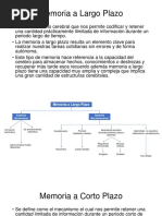 Clasificacion de La Memoria