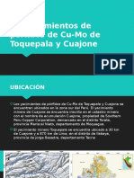 Yacimientos de Cu-Mo de Toquepala y Cuajone en el sur de Perú