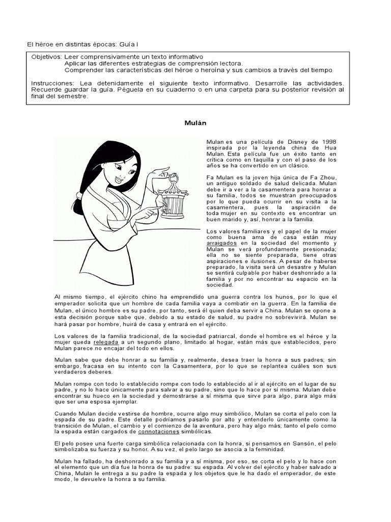 Guía - Mulán | PDF