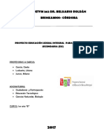 ESI Secundaria: Planificación de educación sexual integral