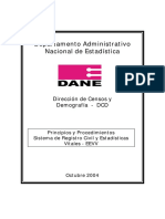 Principios y Procedimientos Sistema de Registro Civil y Estadisticas Vitales PDF