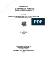 Modul 4. PERENCANAAN PONDASI DANGKAL BEBAN EKSENTRIS SATU ARAH DATA TANAH STANDARD PENETRATION TEST (SPT)