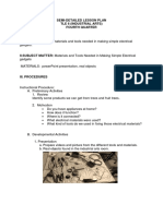 Semi-Detailed Lesson Plan Tle 6 (Industrial Arts) Fourth Quarter