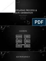 Electroplating Process Waste Generation