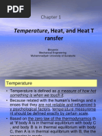 Temperature, Heat, and Heat T: Ransfer