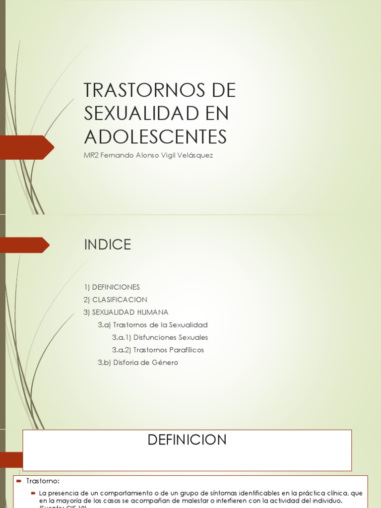 Trastornos de Sexualidad en Adolescentes PDF Fetichismo sexual Orgasmo Foto imagen