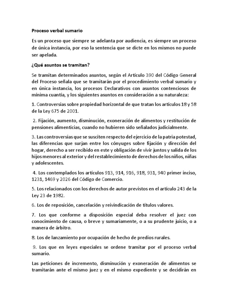 Proceso Verbal Sumario FF | PDF | Demanda judicial | Principios éticos