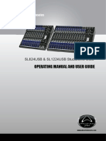 Operating Manual and User Guide: SL824USB & SL1224USB Studio/Live Mixer