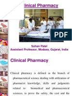 Clinical Pharmacy: Sohan Patel Assistant Professor, Modasa, Gujarat, India