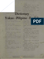 Yka Dictionary Yakan Pilipino English 1973 PDF