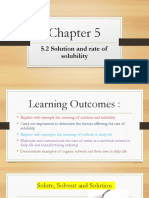 5.2 Solution and Rate of Solubility