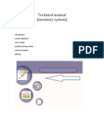 Technical Manual (Inventory System)
