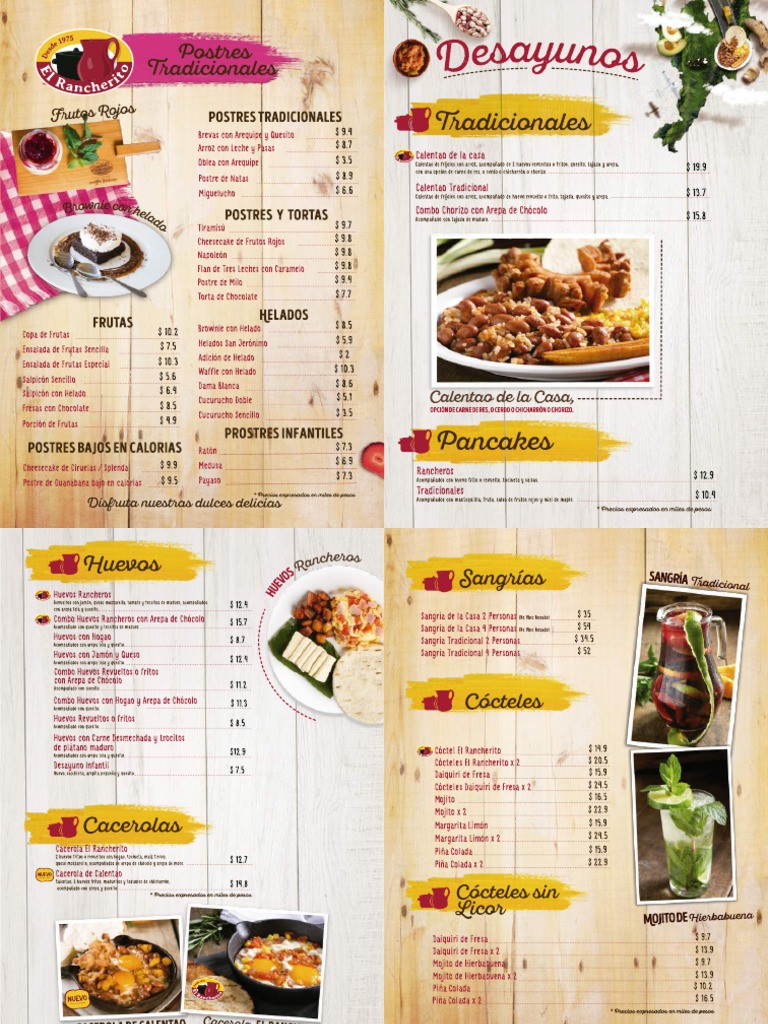 Menu El Rancherito | PDF