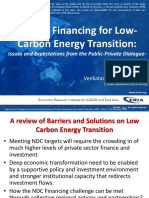 Private Financing For Low-Carbon Energy Transition: Issues and Expectations From The Public-Private Dialogue