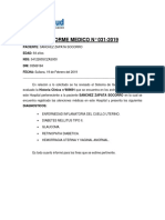 Informe Medico 31-2019