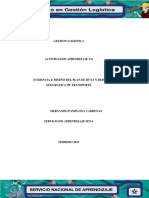 Evidencia 4 Diseno Del Plan de Ruta y Red Geografica de Transporte