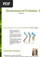 Mechanisms of Evolution - I