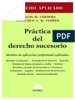 Práctica Del Derecho Sucesorio. Córdoba. Ferrer. 2016. Con Seleccion de Texto - BUSCADOR PDF