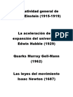 La Relatividad General de Albert Einstein