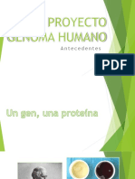 Proyecto Genoma Humano Antecedentes