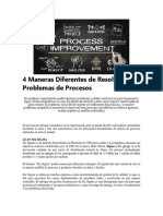 4 Maneras Diferentes de Resolver Sus Problemas de Procesos