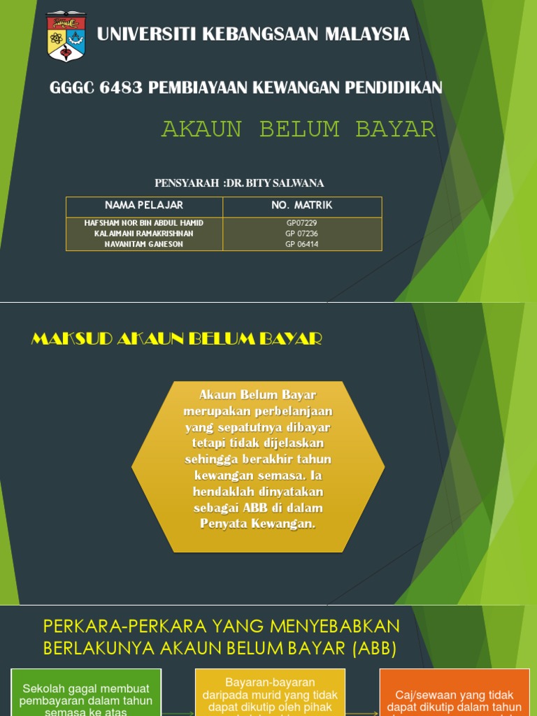 Bab 9 Akaun Belum Bayar Pdf