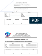 Permohonan Tukar Shift