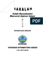 Makalah - Adab Berpakaian Dalam Islam