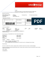 Lion Air Eticket Itinerary / Receipt: Rahmawati/Dwi Ilmi Mrs