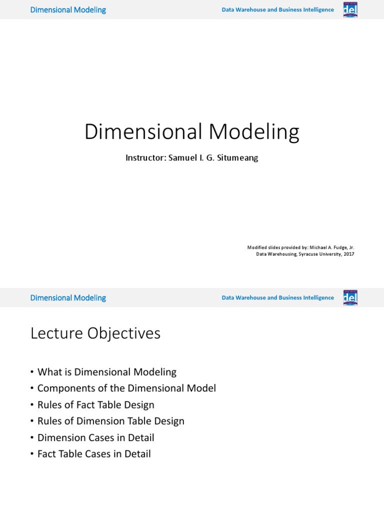 Dimensional Modeling in Data Warehousing | PDF | Data Warehouse ...