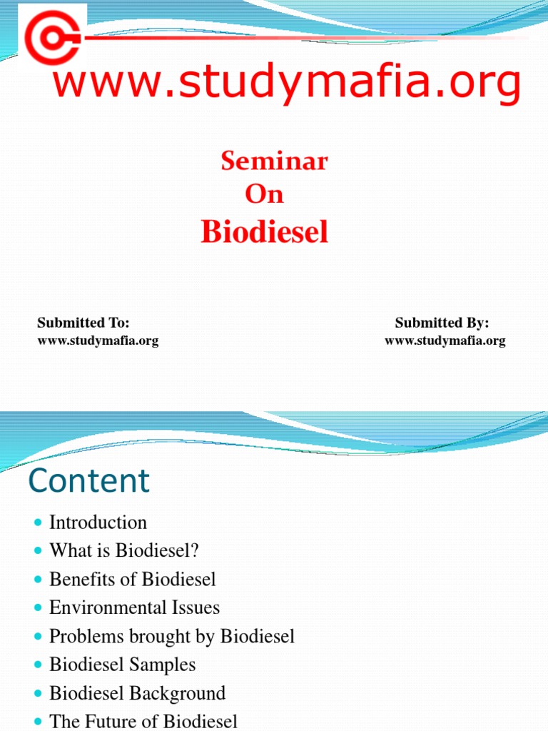 Biodiesel: Benefits, Challenges, and Future | PDF | Biodiesel | Diesel Fuel