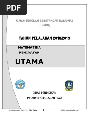 Soal Usbn Matematika Peminatan Sma Python