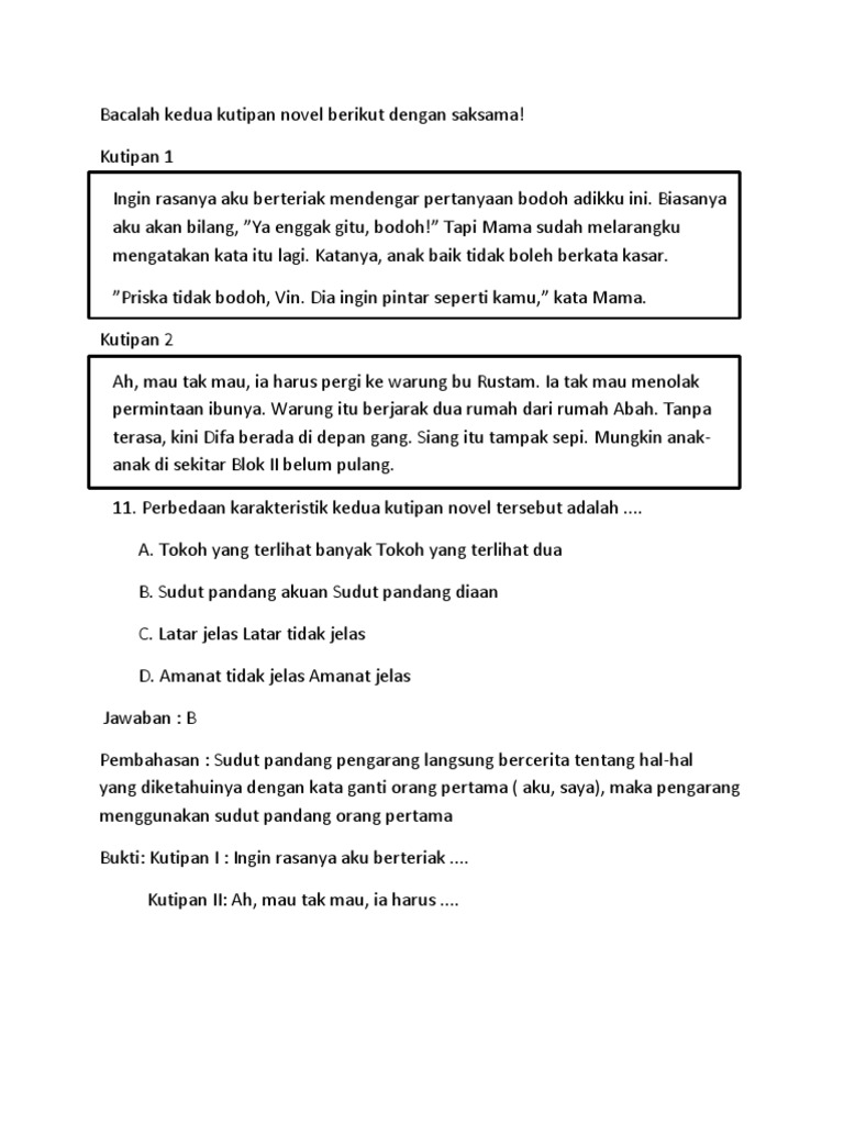 Kisi Kisi Bhs Indonesia Docx