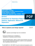 Section: Evaluations For Hazardous Risks in Power Stations, Application: Mineral Oil Separators