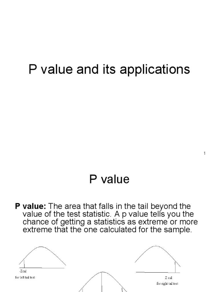 Understanding P Value in Hypothesis Testing | PDF
