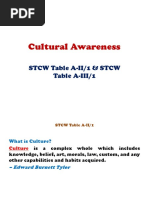 Cultural Awareness: STCW Table A-II/1 & STCW Table A-III/1