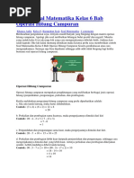 Contoh Soal Matematika Kelas 6 Bab Operasi Hitung Campuran