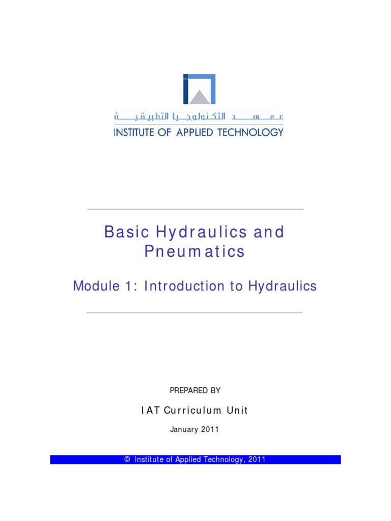 Module 1 Introduction To Hydraulics | PDF | Brake | Engines