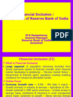 Financial Inclusion: Perspective of Reserve Bank of India