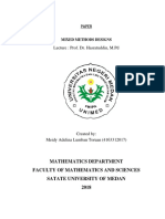 Paper: Mathematics Department Faculty of Mathematics and Sciences Satate University of Medan 2018