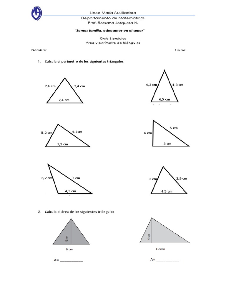 Area y Perimetro Septimo | PDF | Hogar, jardinería y bricolaje, image size:768x1024
