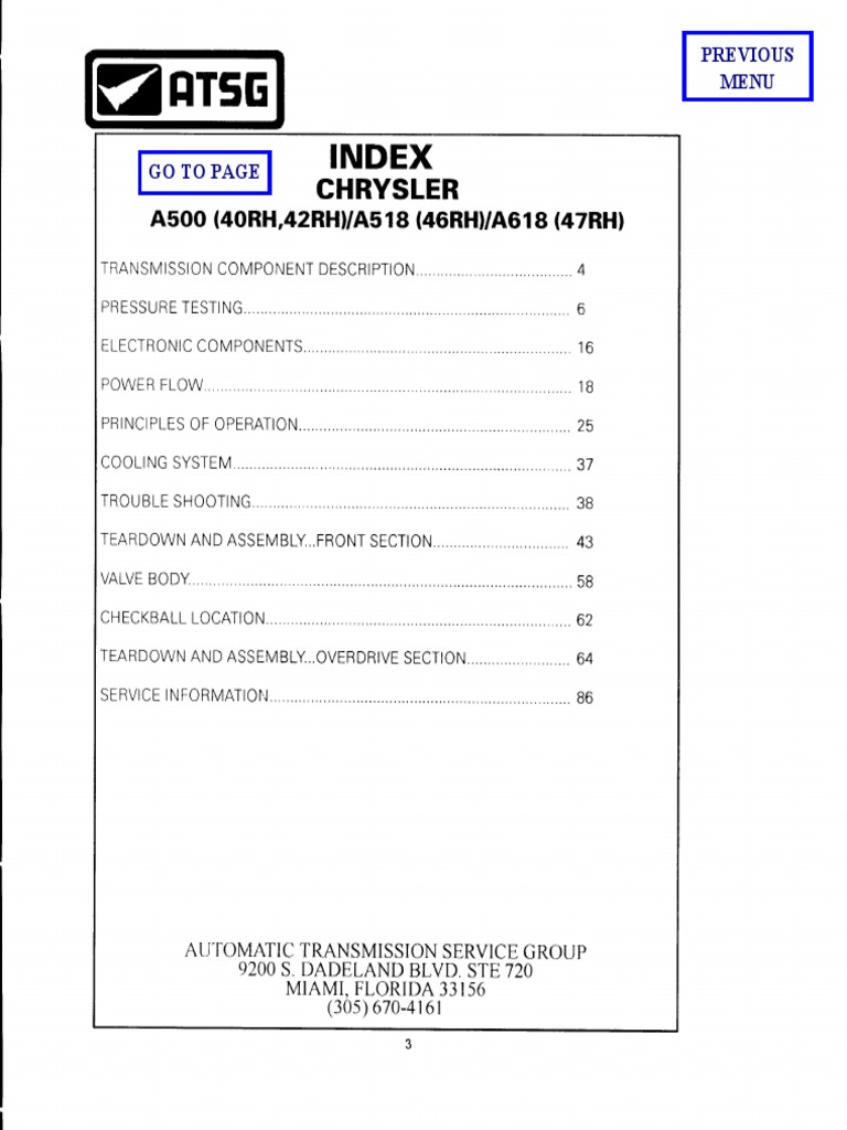 Transmision A500 PDF PDF