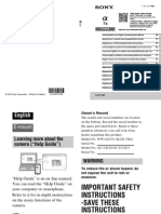 "Help Guide" (Web Manual) : E-Mount