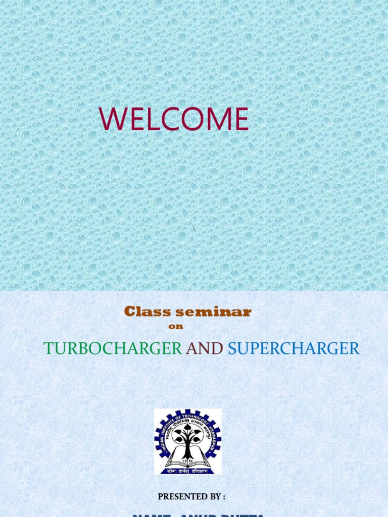 Turbocharger and Supercharger PDF Turbocharger Internal