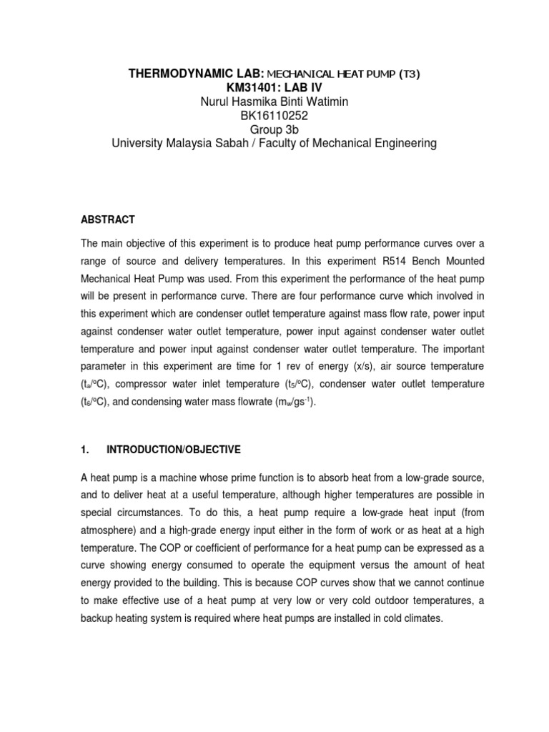 Heat Pump Performance Curves Analysis | PDF | Heat Pump | Heat