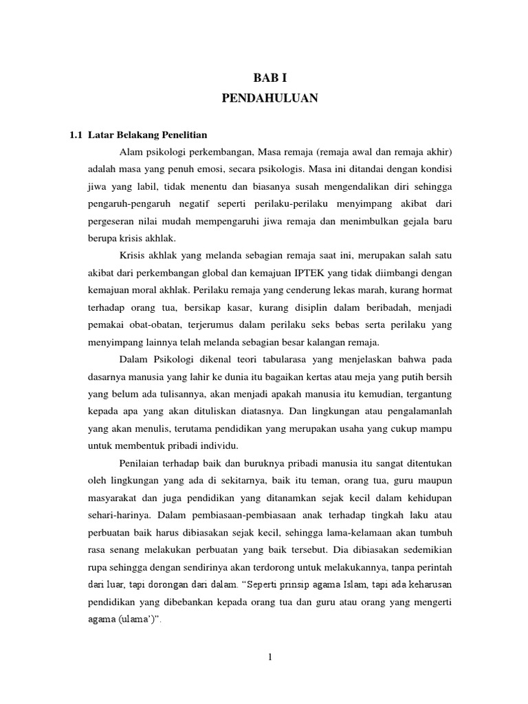 Karya Ilmiah Krisis Akhlak Pdf