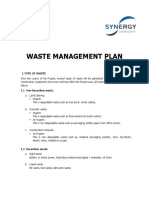 Wast Management Plan